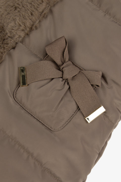 Pilote - Beige moyen imitation fourrure reversible - Image principale