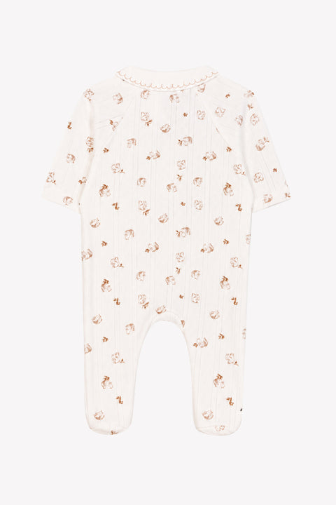 Pyjama - Ecru coton motif écureuil - Image principale