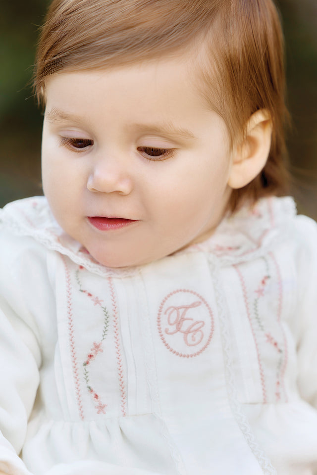 Pyjama - Ecru velours écusson TC - Image principale
