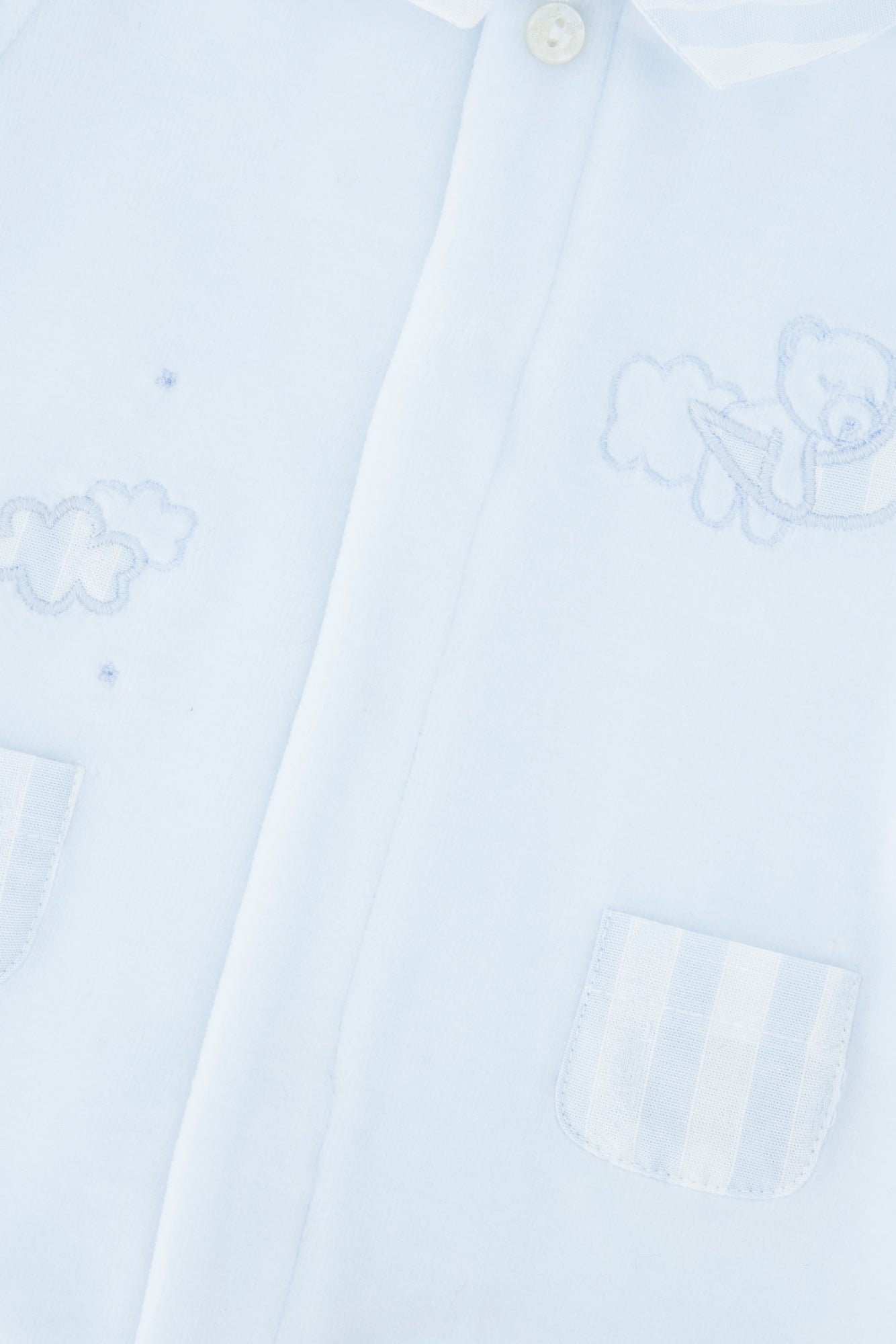 Pajamas - Sky blue Velvet Stripes blue