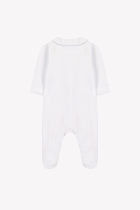 Pajamas - White Velvet White Embroidered - Image principale