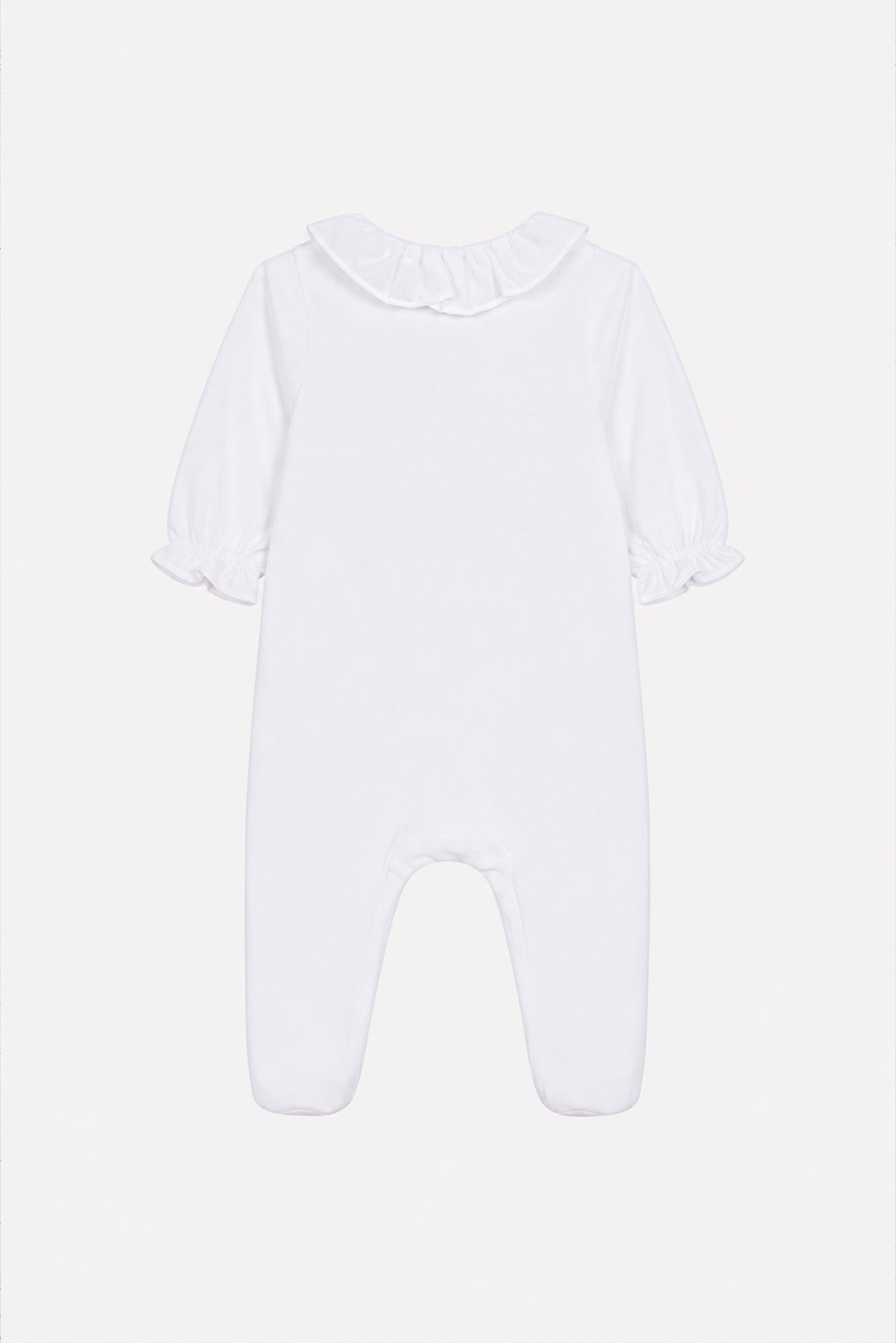 Pyjama - Blanc coton festonné