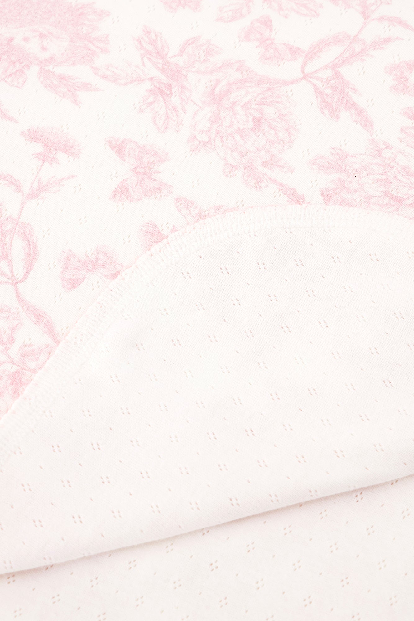 Blanket - Pink cotton inspiration toile de jouy