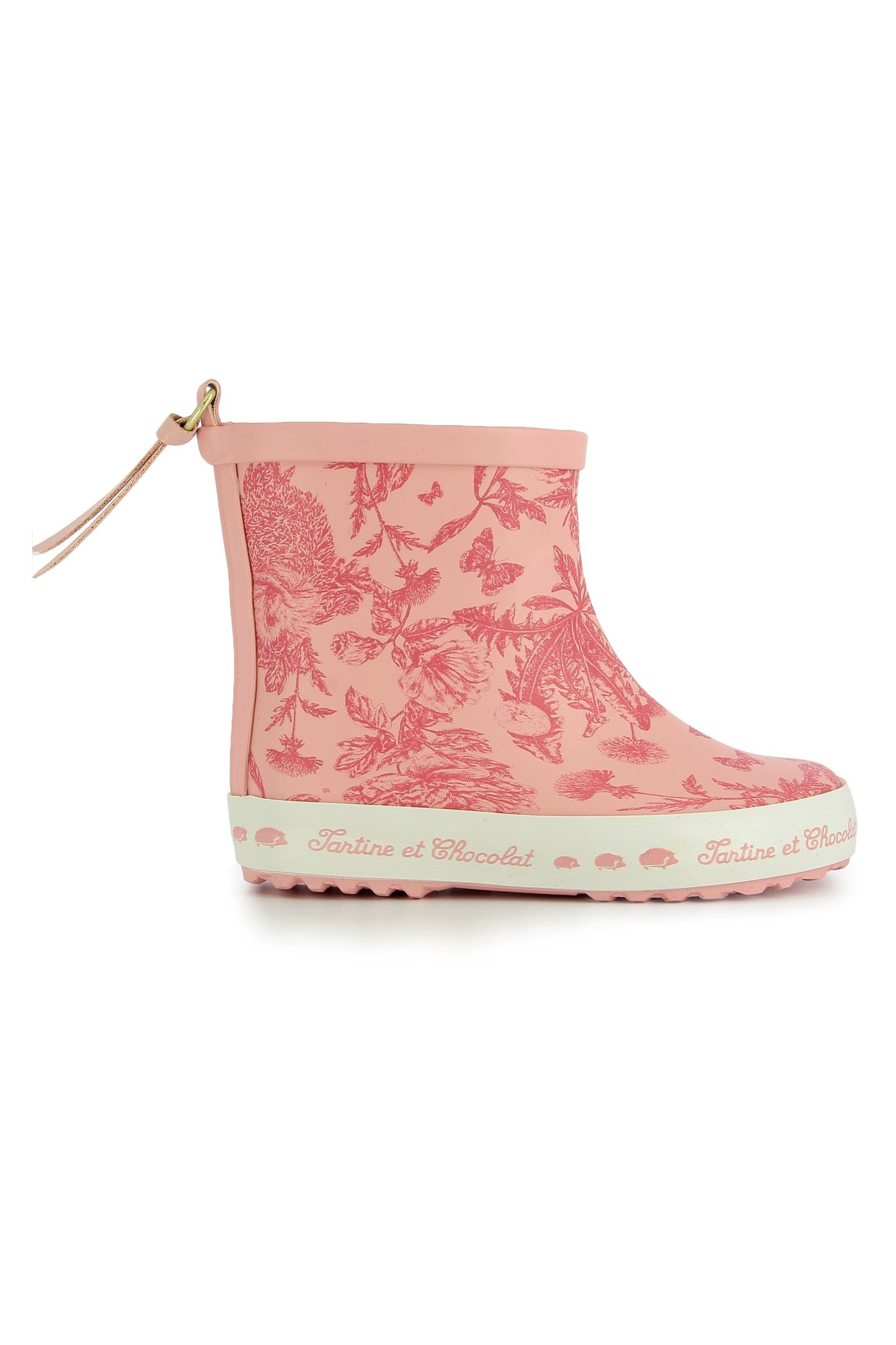 Rain boots - Pink Print inspiration Toile de Jouy
