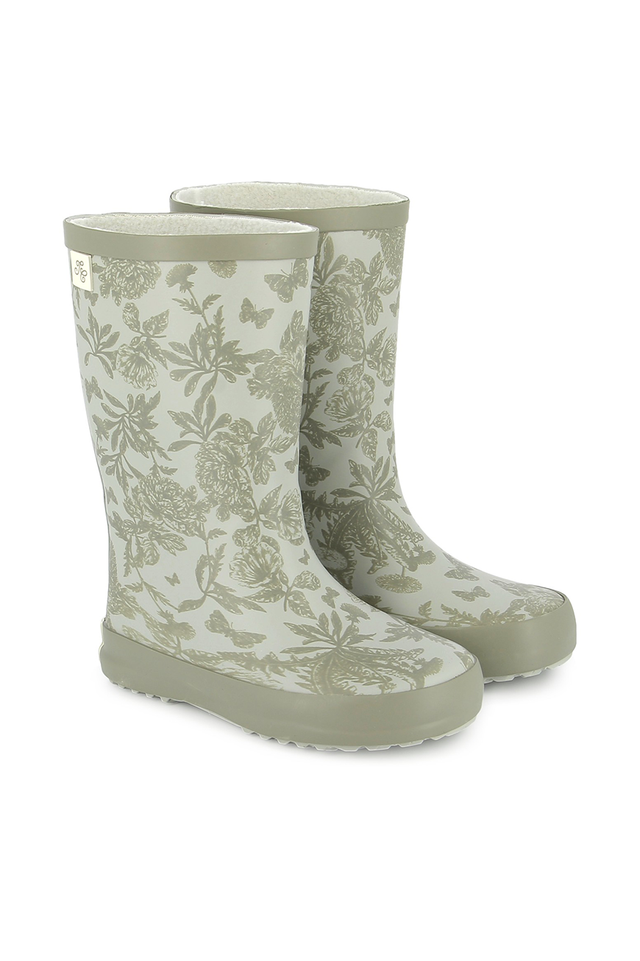 Bottes de pluie - Kaki imprimé inspiration Toile de Jouy - Image principale