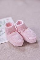 Chaussons - Rosée coton cachemire festonné