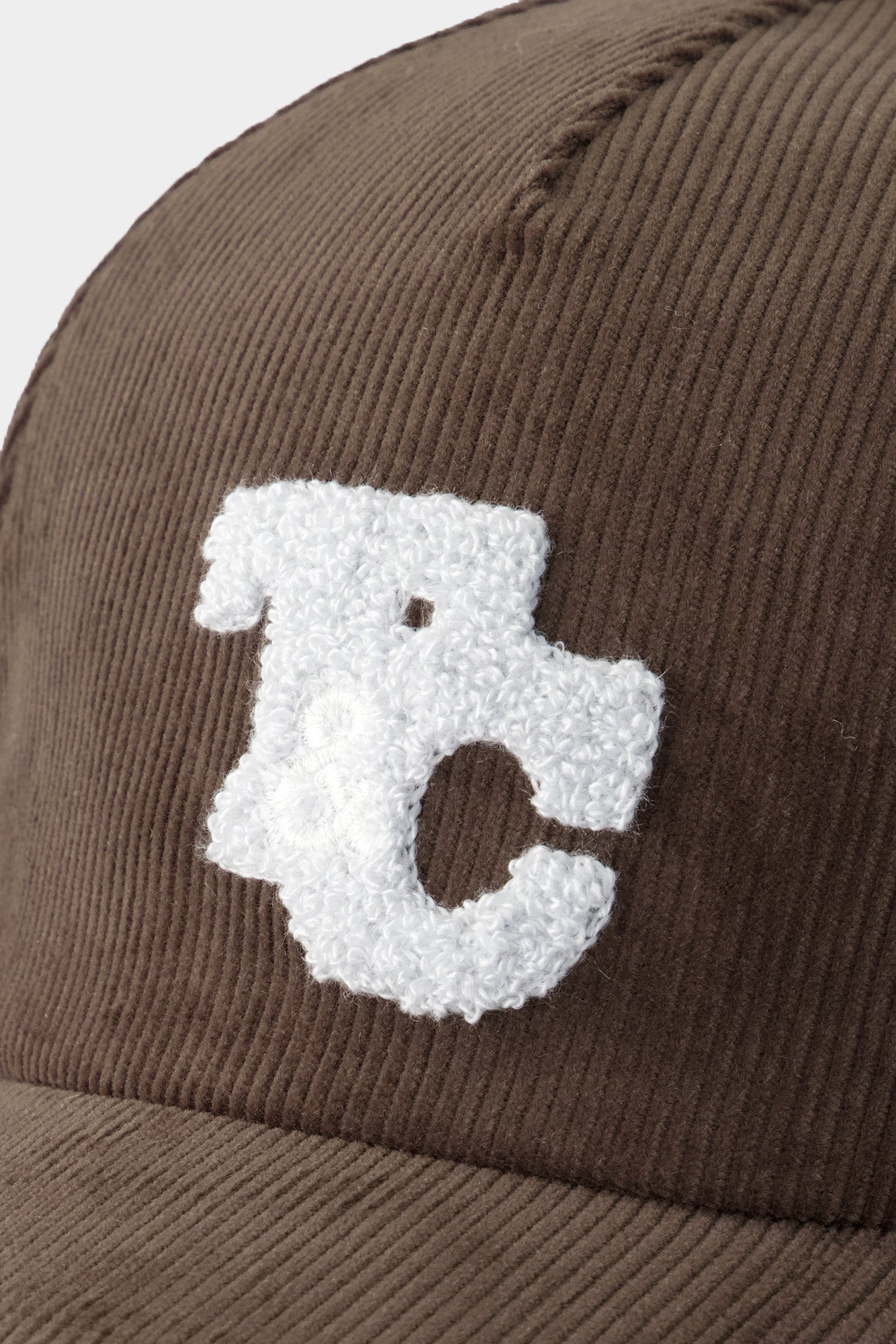 Casquette - Chocolat côtelée broderie