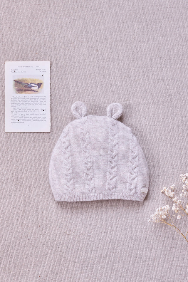 Berretto - Beige erica Lana Cashmere piccolo orsetto - Image principale