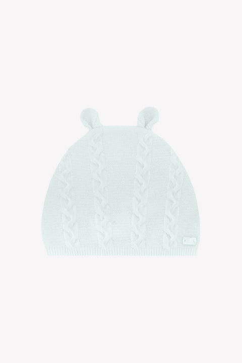 Berretto - Celeste Lana Cashmere piccolo orsetto - Image principale