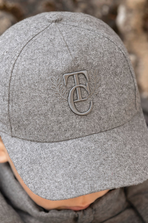 Cappy - Grau Heidekraut Wolle Stickerei - Image principale