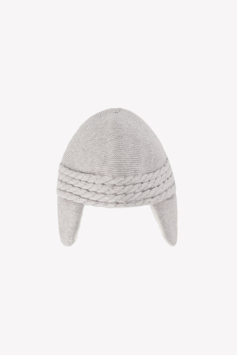 Bonnet - Gris chiné imitation fourrure - Image principale