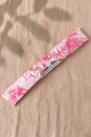 Stirnband - Rosa bedruckte Baumwolle Inspiration toile de jouy