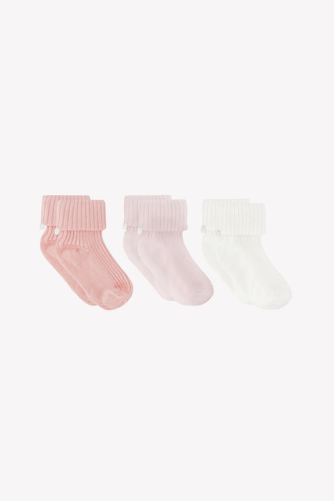 Kit chaussette - Vieux rose coton - Image principale