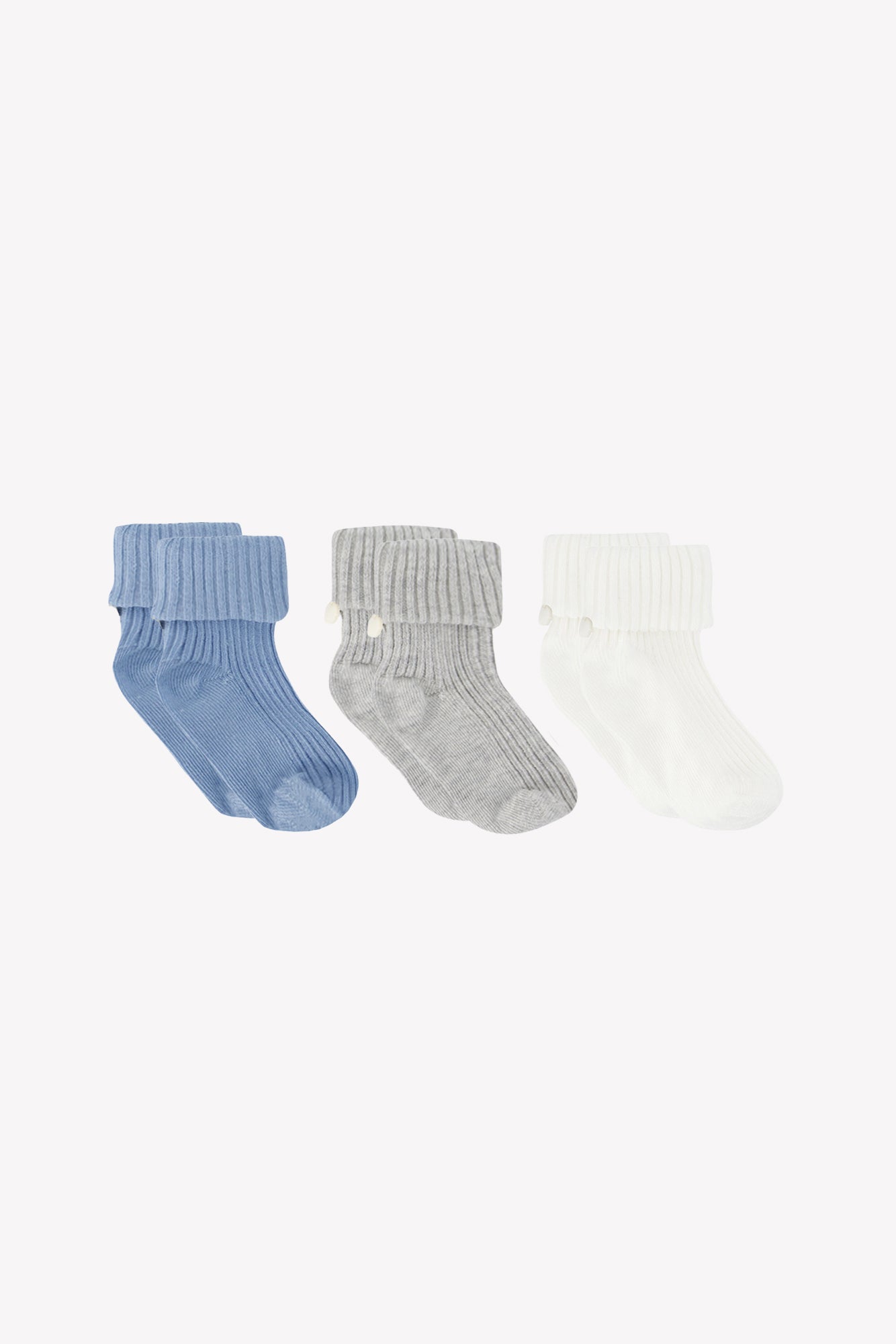 Kit chaussette - Bleu grisé coton