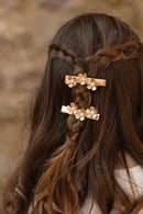 Barrette - Or fleurs