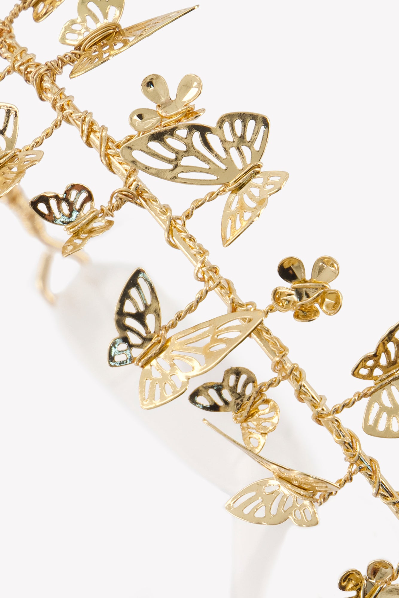 Diadema - Algodón dorado Estampado Liberty trenza