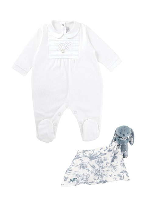 Coffret - Imprimé inspiration Toile de jouy bleu - Image principale