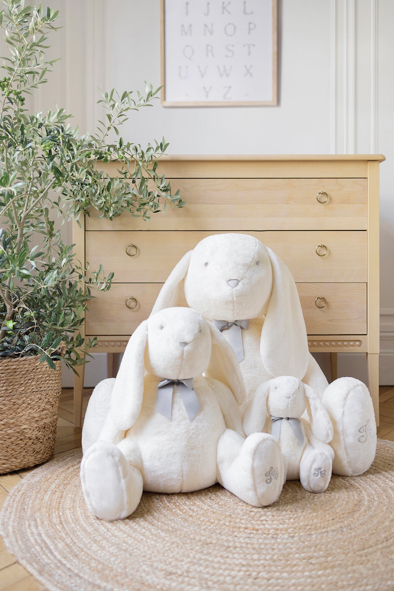 Constant le lapin - blanc 30 cm