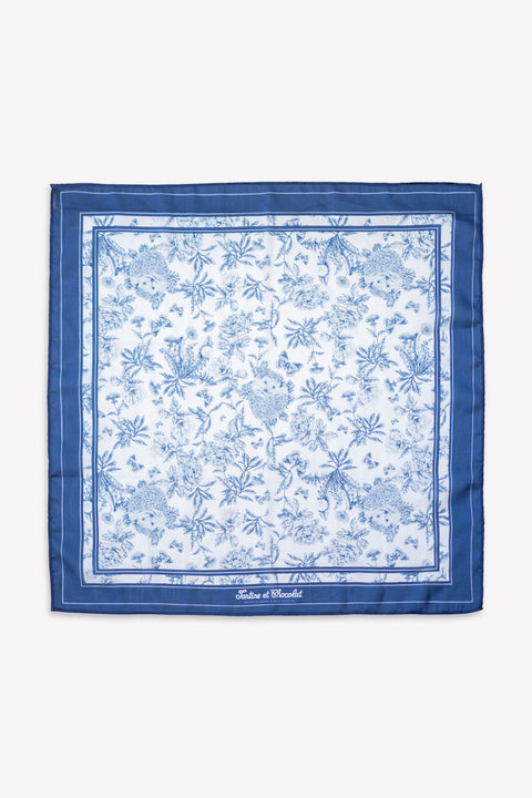 Foulard - Imprimé inspiration Toile de Jouy - Image principale