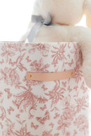 Grande panière toile de jouy rose - Mèzamé x Tartine et Chocolat