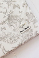Housse imprimée toile de jouy gris - Mèzamé x Tartine et Chocolat