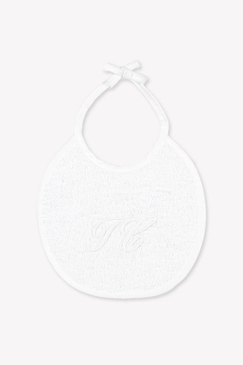 Bavoir - Monogramme blanc T1 - Image principale
