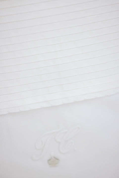 Tour de lit - Monogramme blanc - Image principale