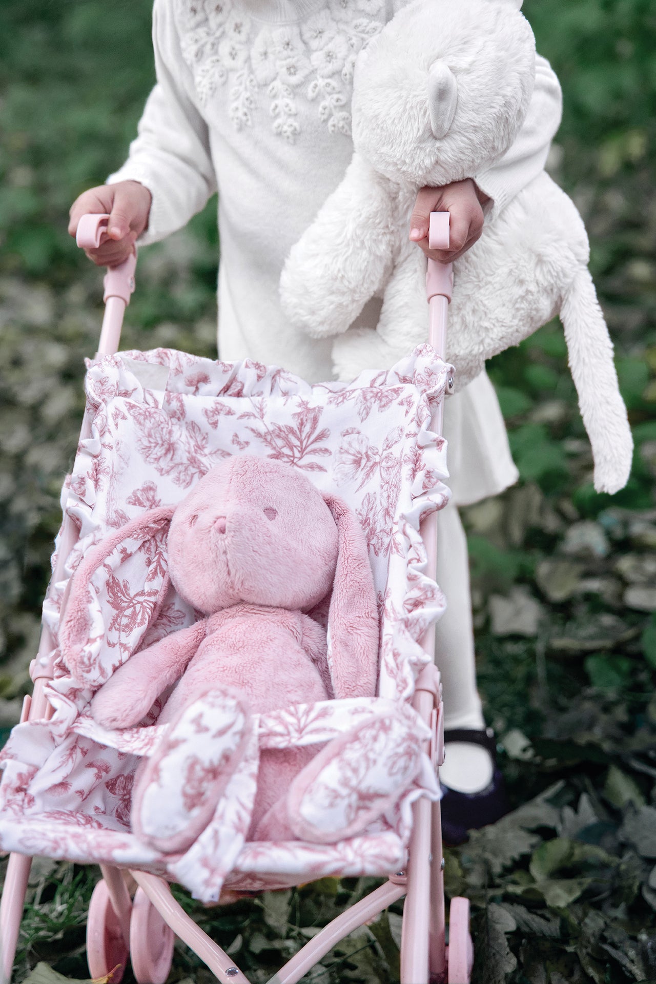 Kinderwagen - Minikane x Tartine et Chocolat afgedrukt Toile de Jouy Roze
