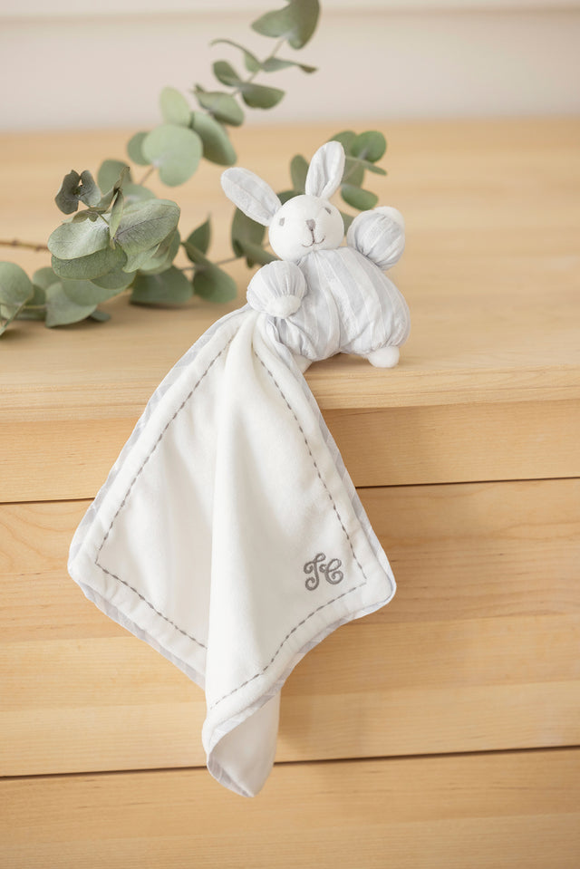 Augustin le lapin 1977 - doudou gris clair - Image principale