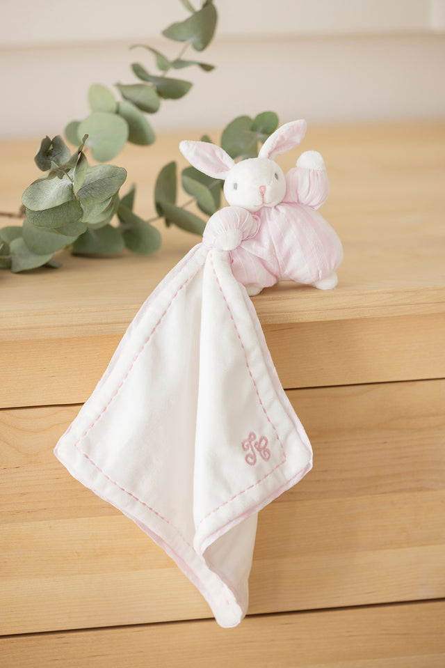 Augustin le lapin 1977 - Doudou rose pâle - Image principale