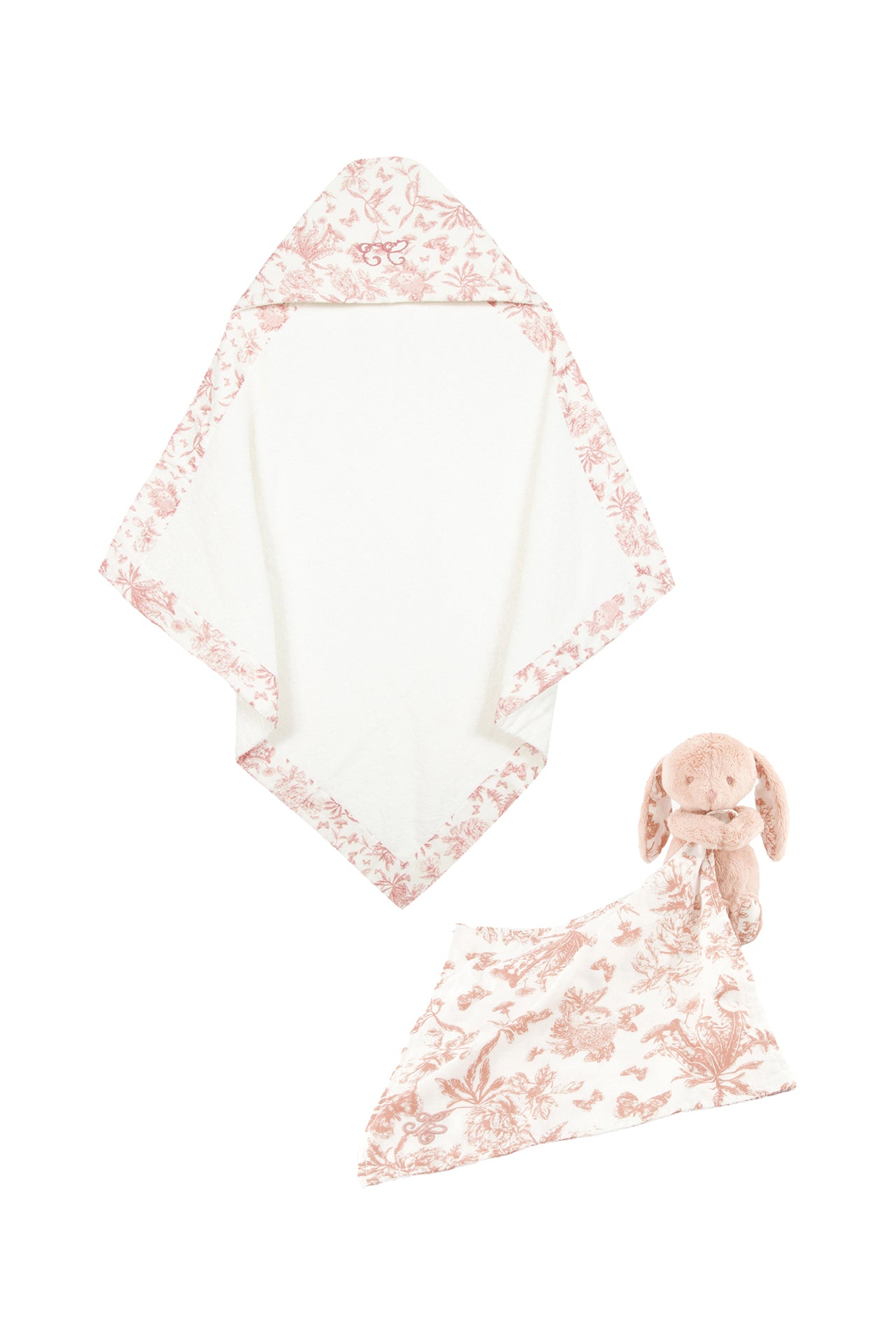 Box - Geburt Mein erstes Bad Toile de Jouy Rosa