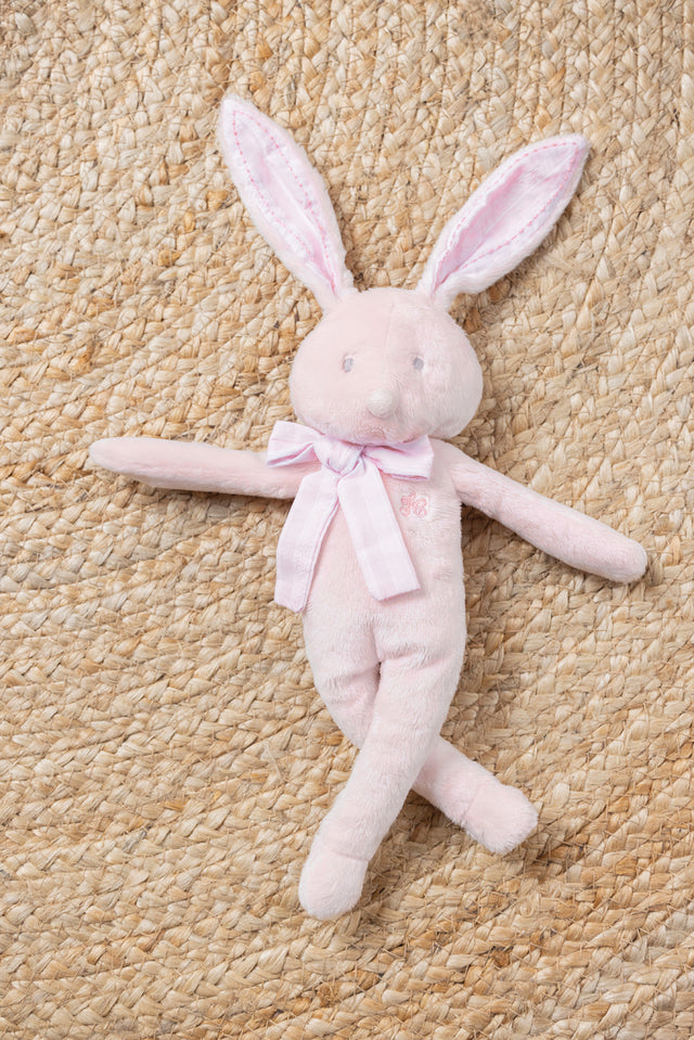 Augustin le lapin - Tout doux rose pâle - Image principale
