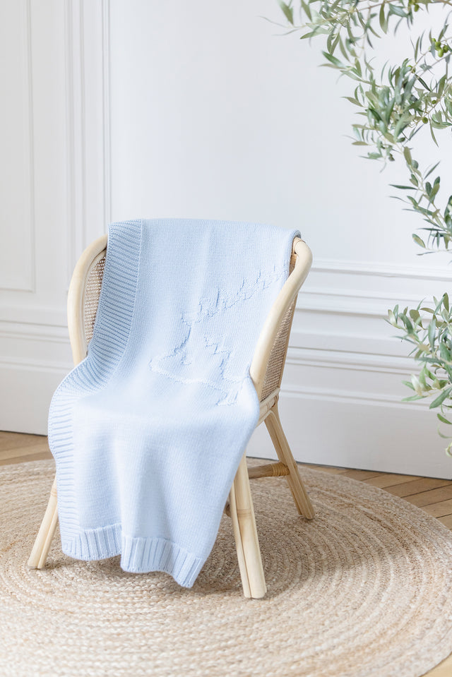 Blanket Wool - Hedgehog Sky blue - Image principale