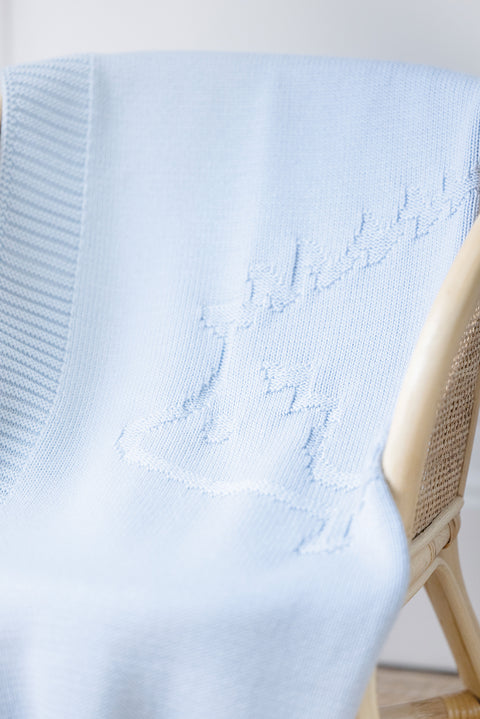 Blanket Wool - Hedgehog Sky blue - Image principale