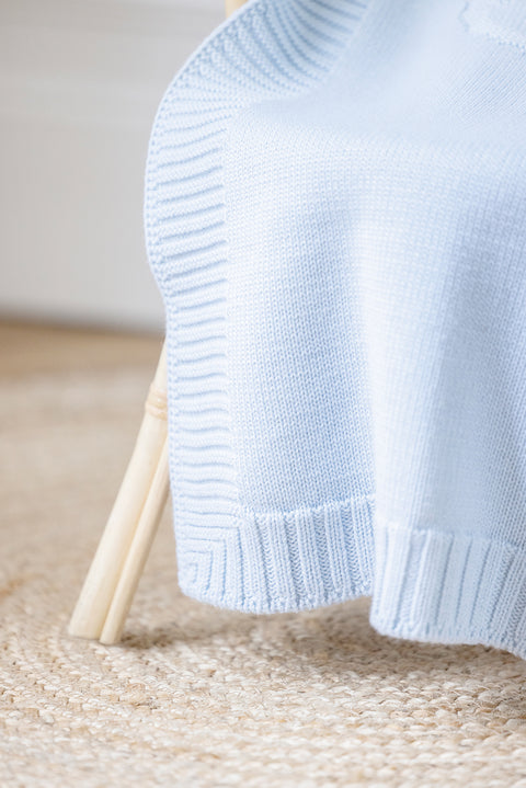 Blanket Wool - Hedgehog Sky blue - Image principale
