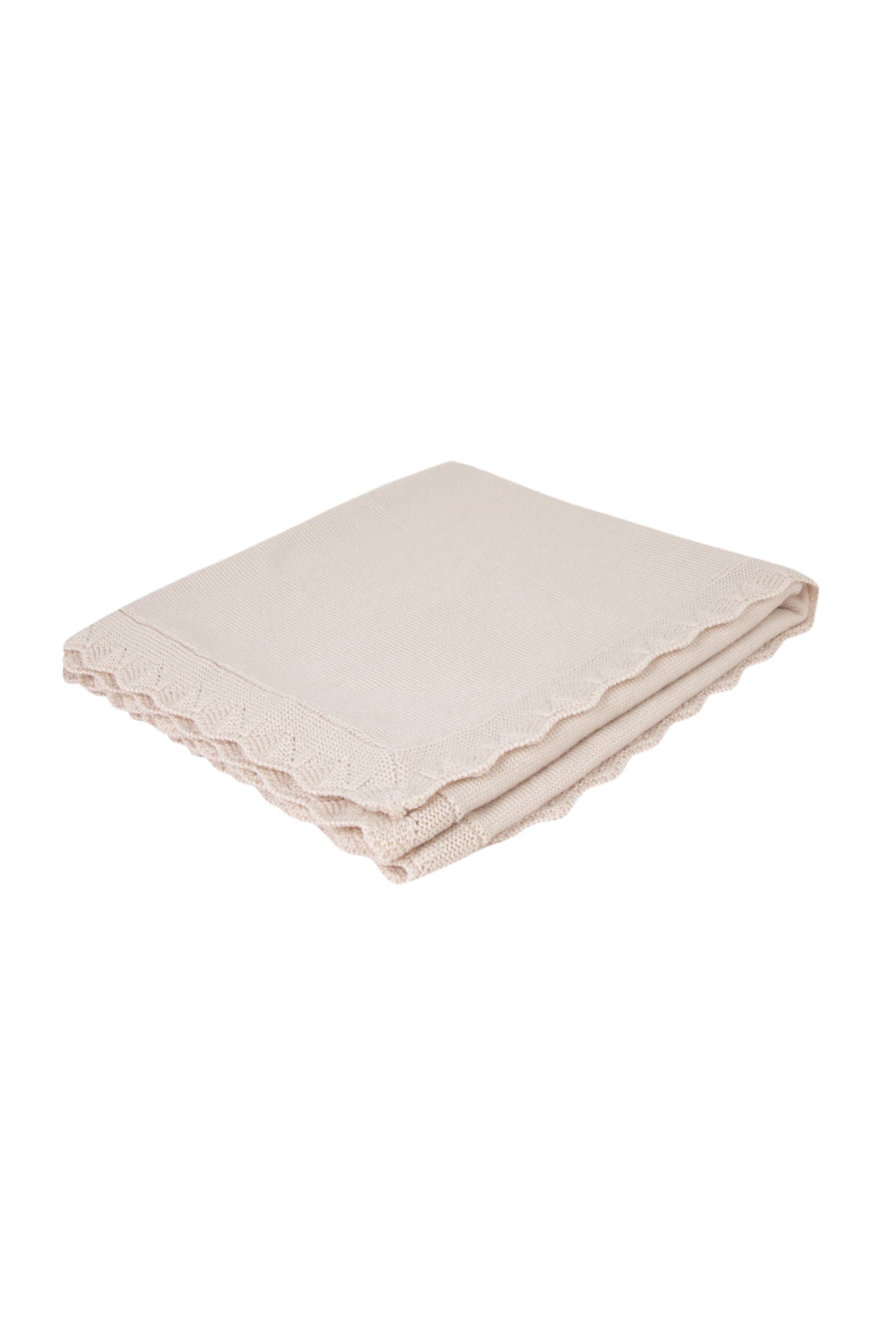 Decke Wolle - Merinos Beige