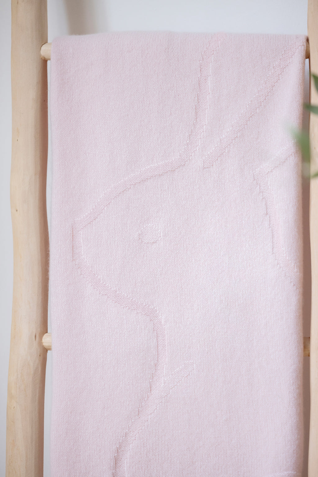 Plaid cachemire - Lapin Rose pâle