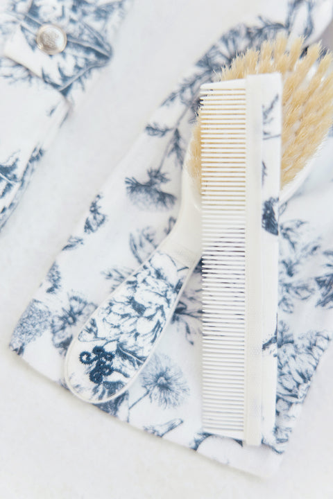 Spazzola e pettine - Stampaispirazione Toile de Jouy Blu - Image principale