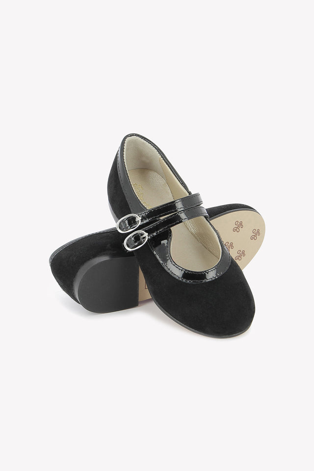 Ballerines - Noir double bride - Image principale