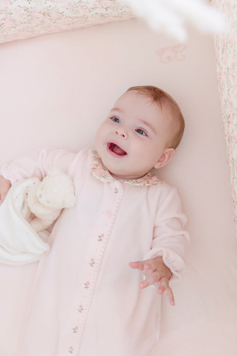 Drap housse - Rose pâle jardin hivernal - Image principale