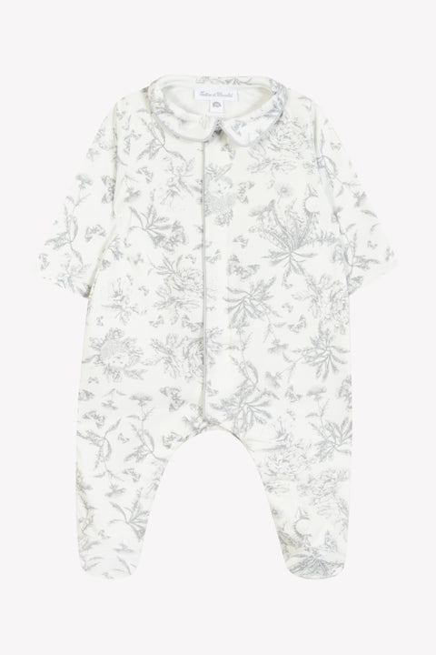 Pyjama - Imprimé inspiration toile de jouy gris - Image principale