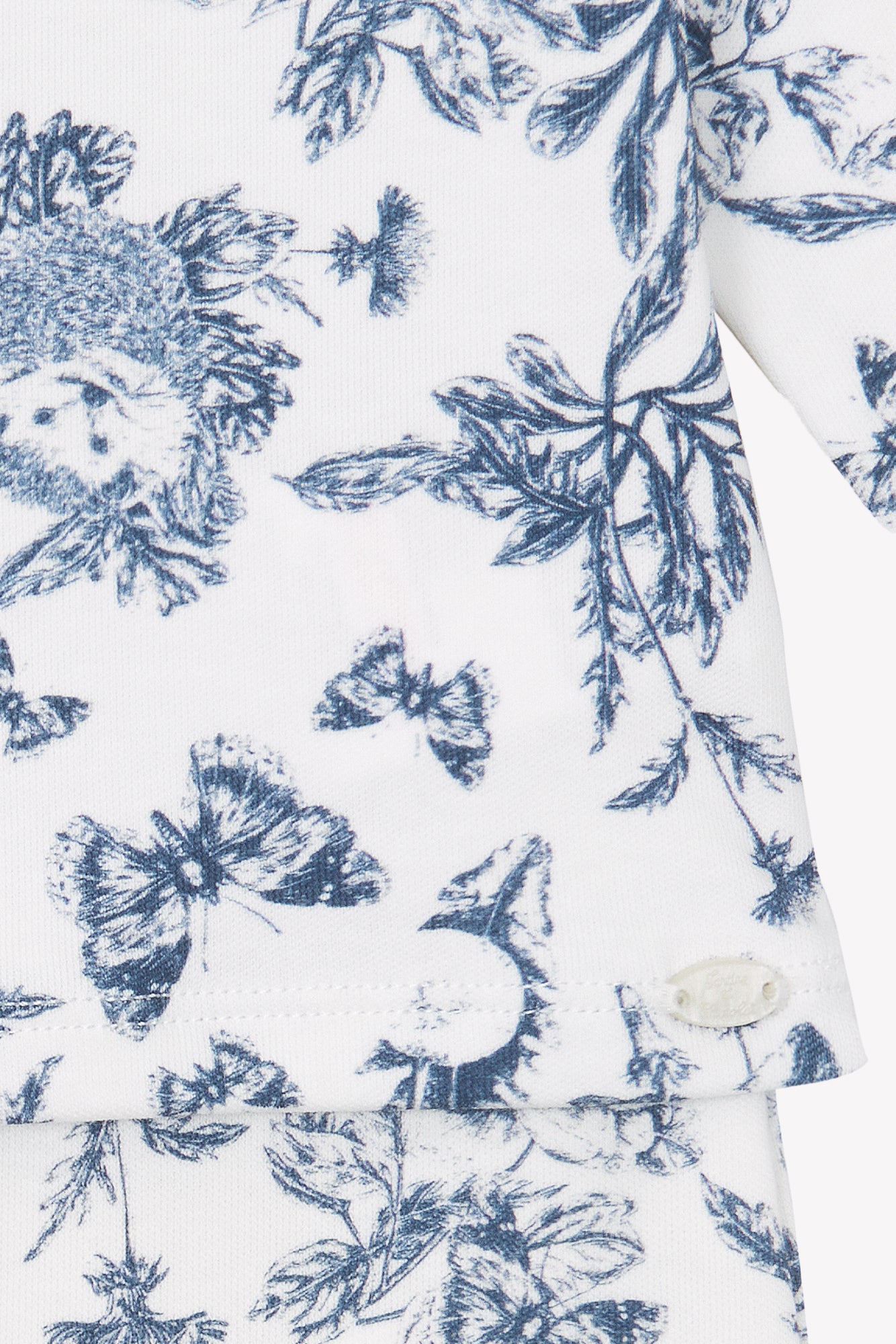 Pyjama deux pièces - Imprimé inspiration toile de jouy bleu