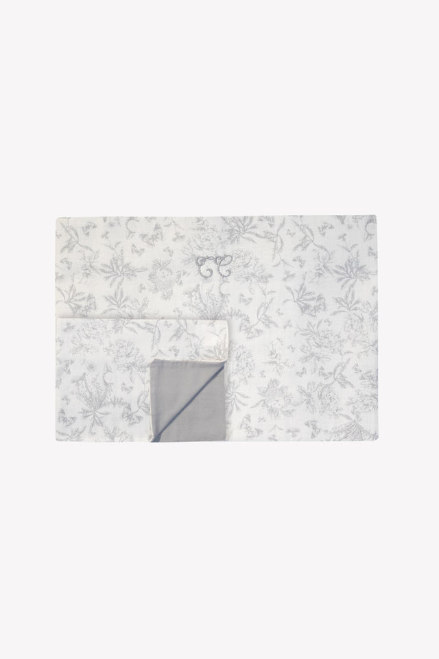 Housse de couette - Imprimé inspiration toile de jouy gris - Image principale