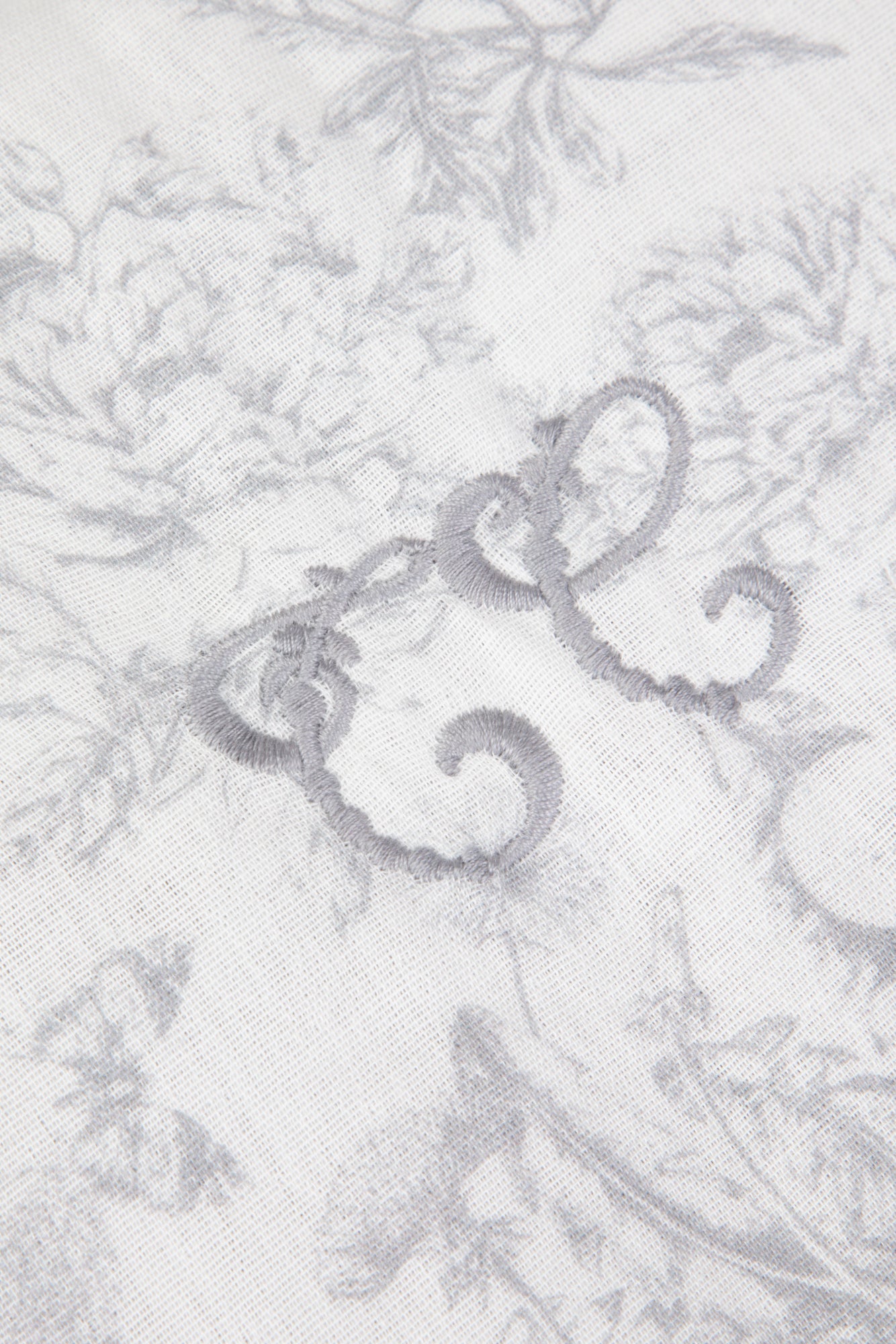 Housse de couette - Imprimé inspiration toile de jouy gris