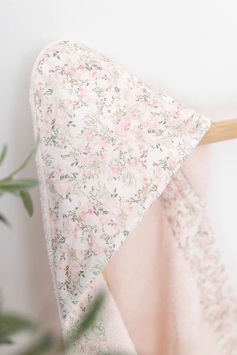 Cape de bain - Imprimé fleuri jardin hivernal - Image principale