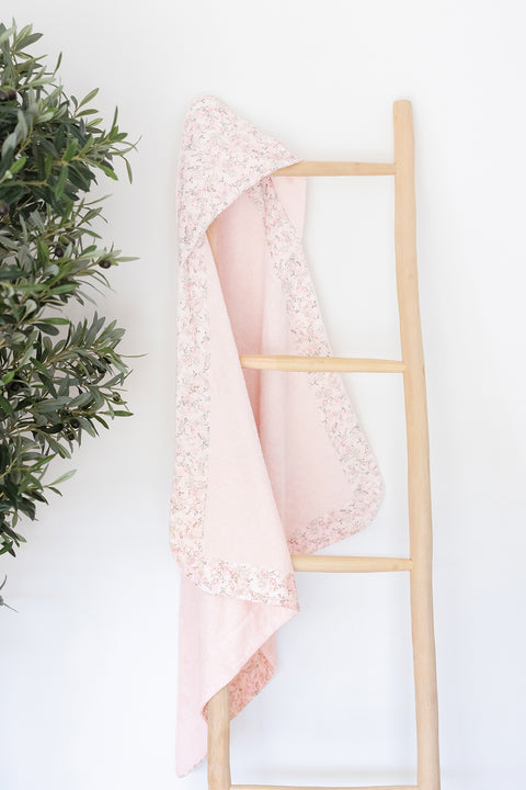 Cape de bain - Imprimé fleuri jardin hivernal - Image principale