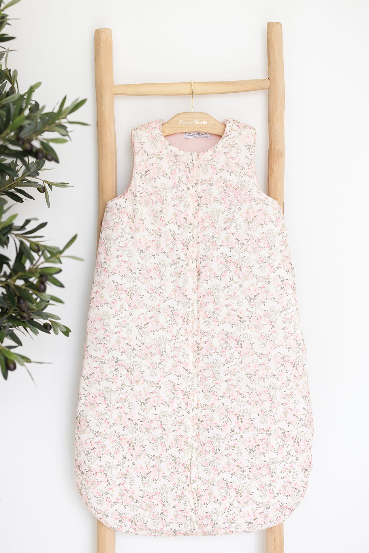 Schlafsack - Blumendruck jardin hivernal T2 Mädchen