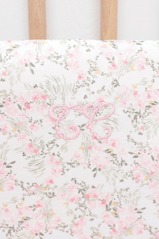 Tour de lit - Imprimé fleuri jardin hivernal - Image principale