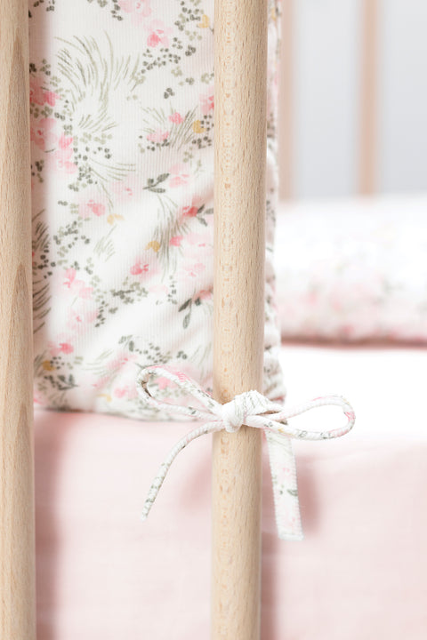 Tour de lit - Imprimé fleuri jardin hivernal - Image principale