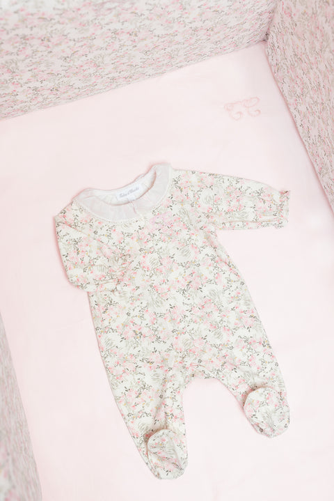 Drap housse - Rose pâle jardin hivernal - Image principale